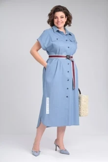 Длинное хлопковое платье Michel Chic 993/2 деним