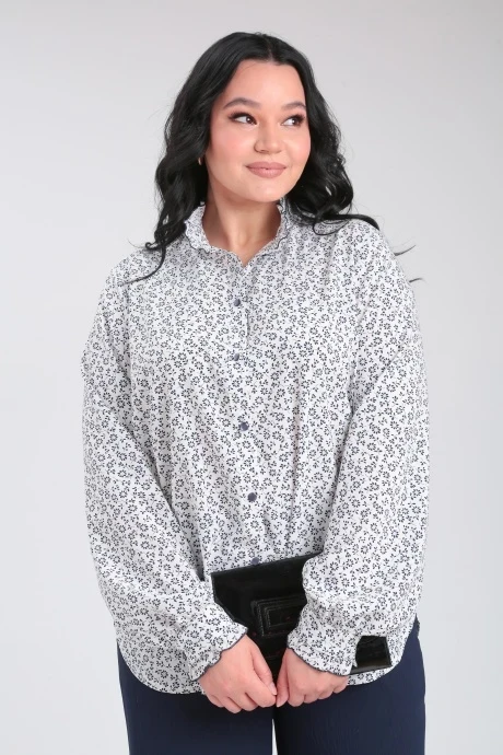 Блузка Lady Secret 0199 белый +принт #1