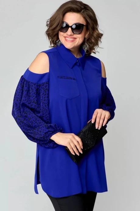 Блузка EVA GRANT 7245-1 василек #1