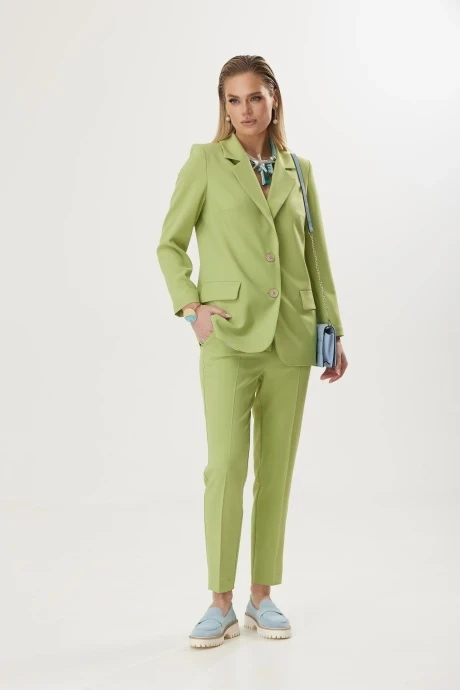 Брючный костюм Твой Имидж 1830 лайм двойка #1