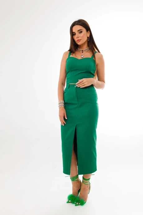 Юбка Anelli 1397 изумруд #1