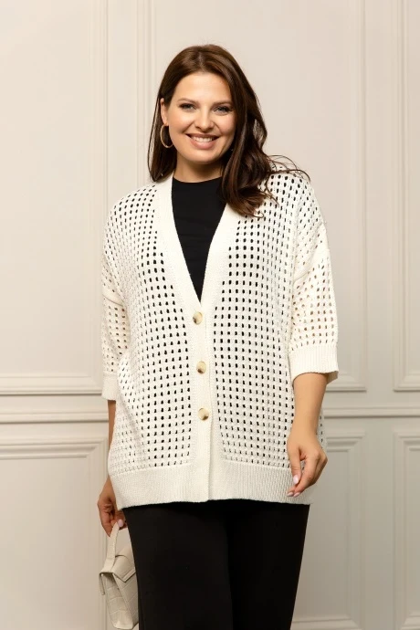 Кардиган Romgil РВ0044-ХЛ4 молочный #1