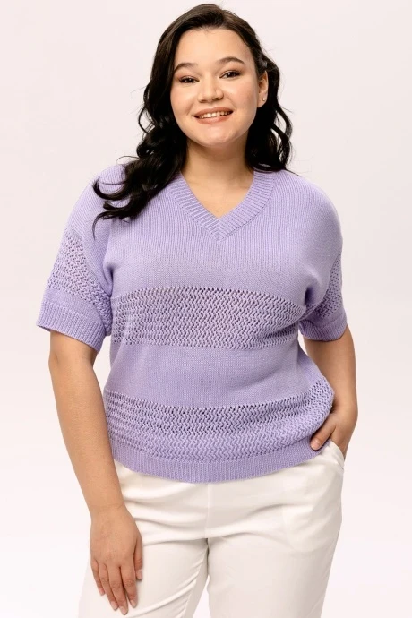 Джемпер (кофта) Romgil РВ0049-ХЛ4 сиреневый #1