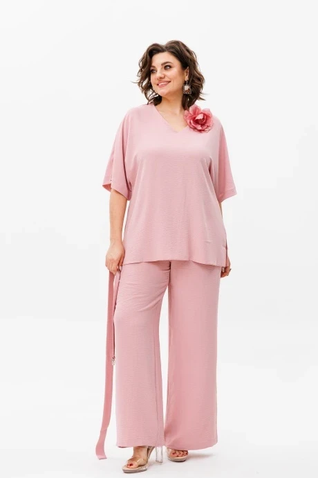 Брючный костюм Anelli 1402 пудра #1