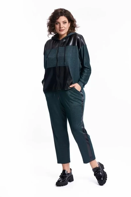 Брючный костюм Almirastyle 257 зеленый двойка #1
