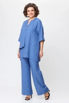 Брючный костюм Кокетка и К 1137 джинс двойка