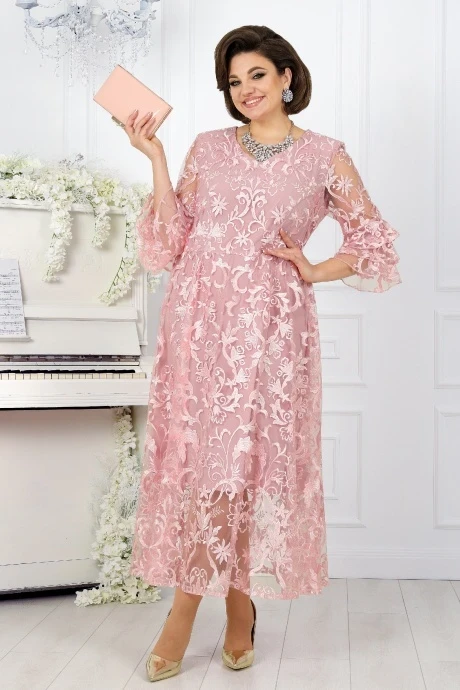 Вечернее гипюровое платье Нинель Шик 7436 #1