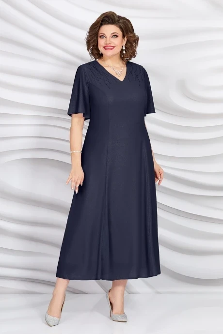 Шифоновое платье Mira Fashion 5398-2 синий #1