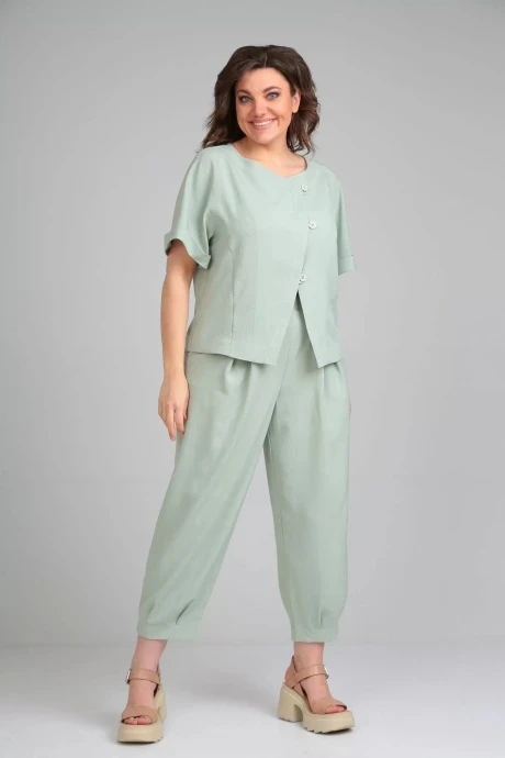 Брючный костюм Michel Chic 1337/1 светло-зеленый двойка #1