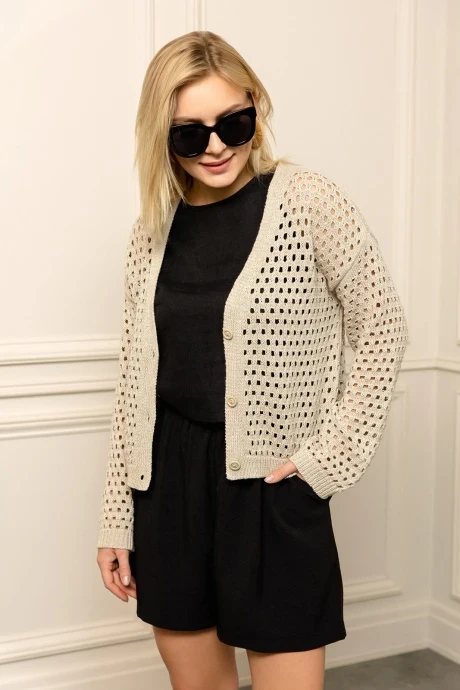 Кардиган Romgil РВ0053-ЛЕ4 светло-бежевый #1