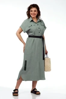 Женское платье Michel Chic 993/2 темно-оливковый
