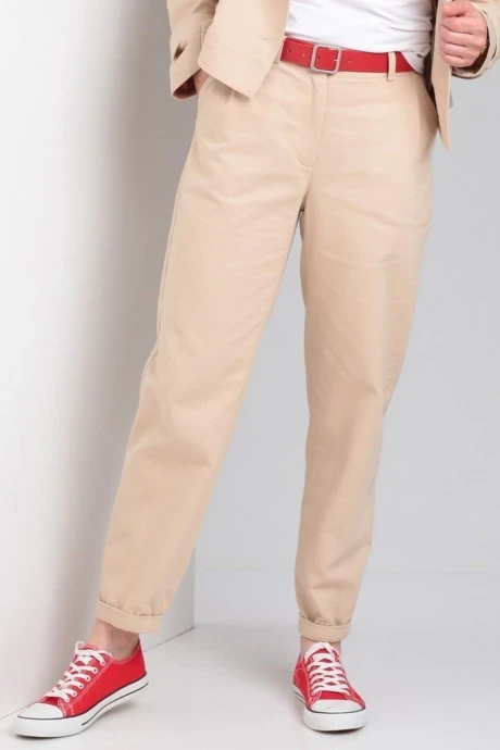 Брюки из хлопка Ma Vie 662-2 беж #1