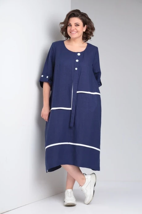 Платье Rishelie 949 темно синий цвет #1