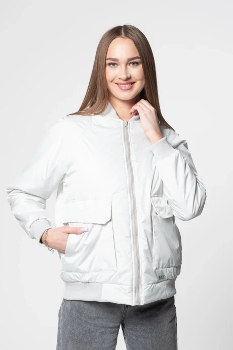 Женский бомбер MT.Style 216250133 куртка №29BOMBER-gray серый #1