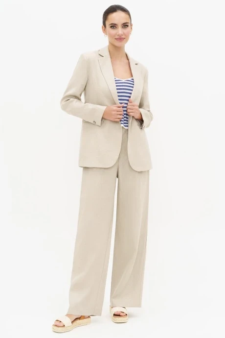 Костюм двойка из льна ЮРС 24-338-1 двойка #1