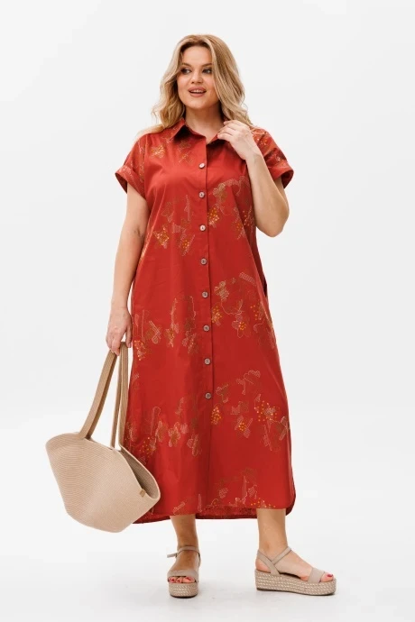 Женское платье Michel Chic 2124 терракотовый #1