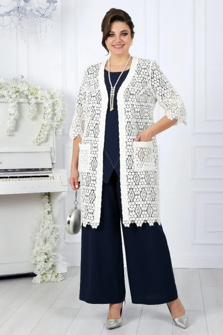 Брючный костюм Нинель Шик 7458 тройка #1