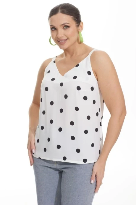 Топ Elady 4215 белый в горох #1