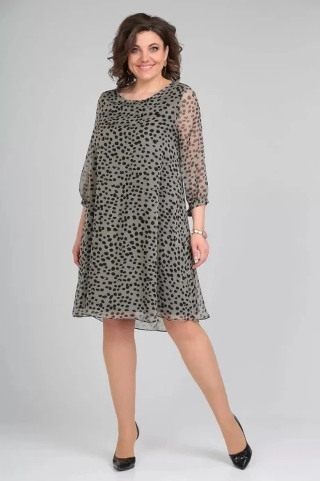 Платье *Распродажа Michel Chic 2127 черный, зеленый #1