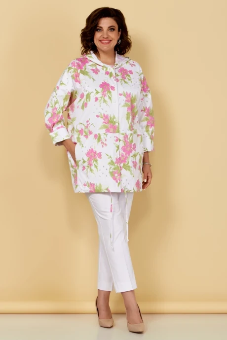 Куртка-ветровка Медея и К 2249 бело-розовый #1