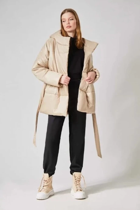 Зимняя женская куртка *Распродажа RIVOLI 1051.1 бежевый #1