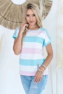 Блузка NIKA.PL 03099 розово-голубой