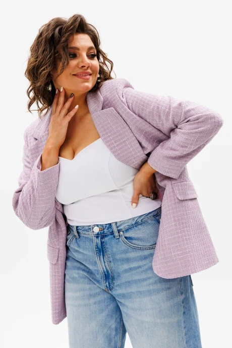 Твидовый жакет (пиджак) Anelli 1471.1 бутон вишни #1