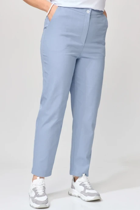 Брюки из хлопка FITA 20233 серо-голубой #1