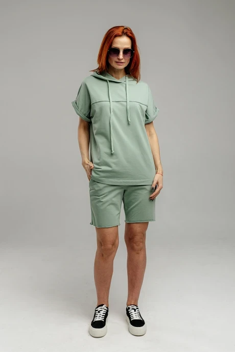 Костюм с шортами Romgil ТЗ609ЛХ светлый хаки #1