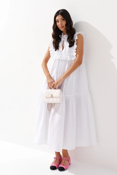 Длинное хлопковое платье ANNETE A3567 #1