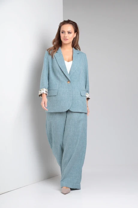 Брючный костюм TVIN 7634Л полынь двойка #1