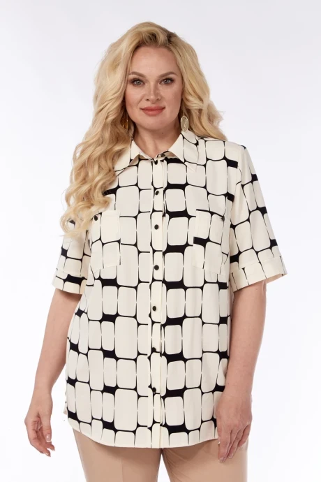 Блузка из вискозы Элль-стиль 2062А беж #1