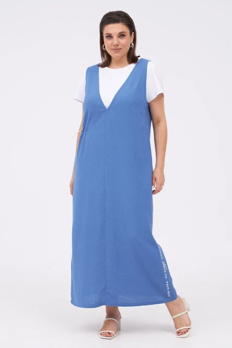Костюм с платьем KaVaRi 8031.2 голубой двойка #1