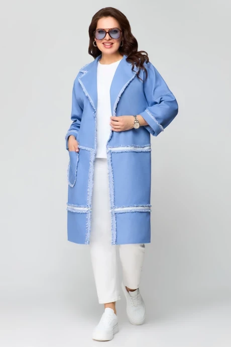 Удлиненный кардиган из хлопка Svetlana-Style 2010 голубой лёд #1