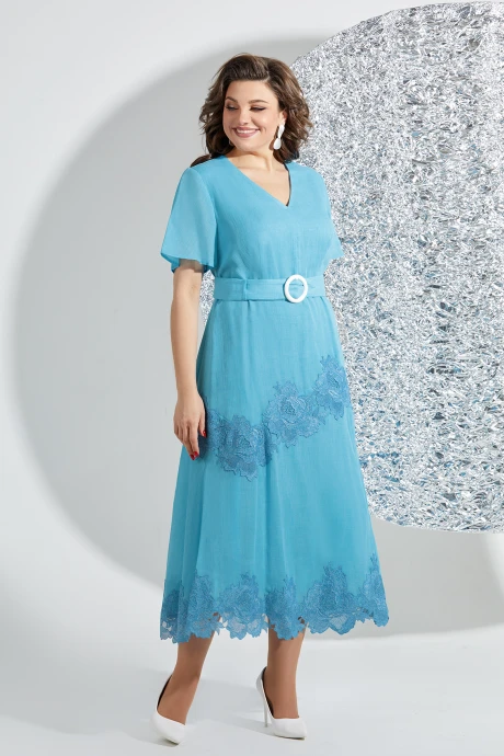 Платье Mira Fashion 5426-3 голубой #1