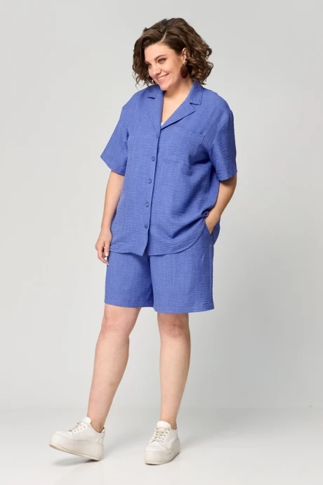 Костюм с шортами Anastasia Mak 1190 синий двойка #1