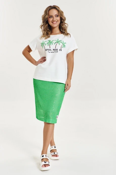 Юбка AVE RARA 3015 Изумрудный зеленый #1