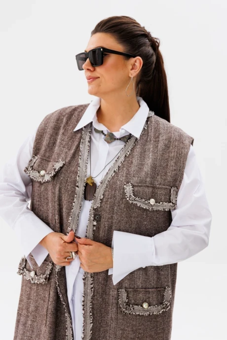 Жилетка Anelli 1366 тауп #1