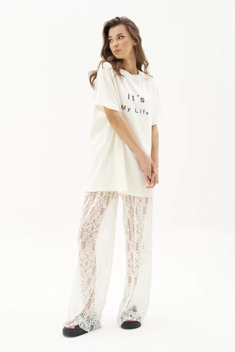 Брючный костюм Fantazia Mod 4826 молочный двойка #1