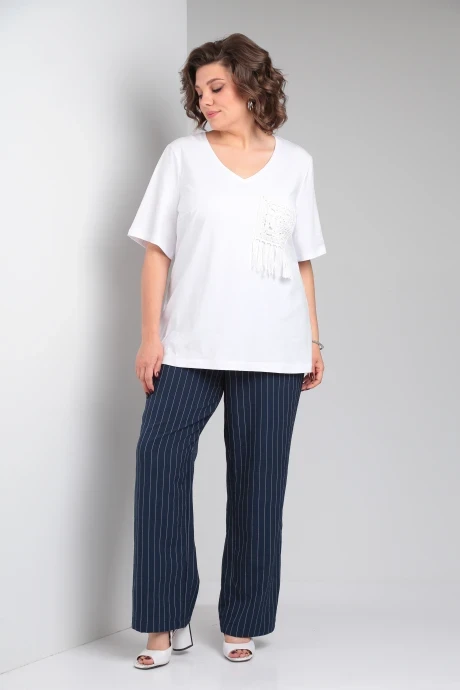 Брючный костюм OVERYOU 148 синий #1