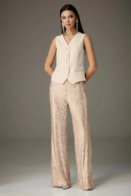 Юбочный костюм *Распродажа NOW 1379 бежевый двойка #1