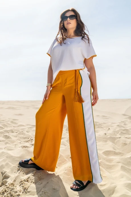 Брючный костюм ANDINA 951 шафран #1