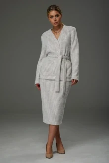 Трикотажный юбочный костюм *Распродажа Галеан-стиль 914