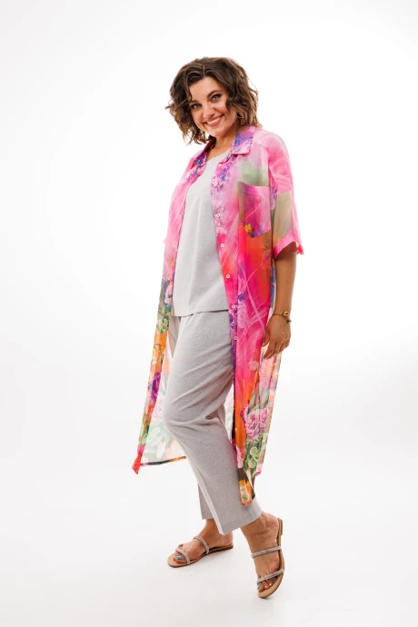 Брючный костюм Anelli 858 цветы #1