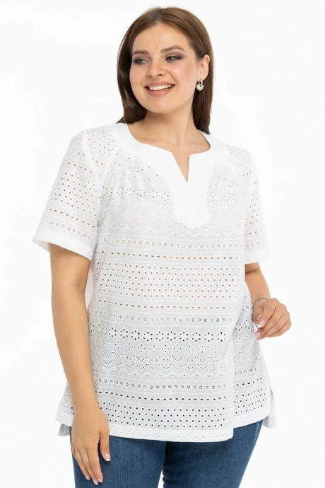 Блузка ришелье из хлопка *Распродажа Avila 0858 #1