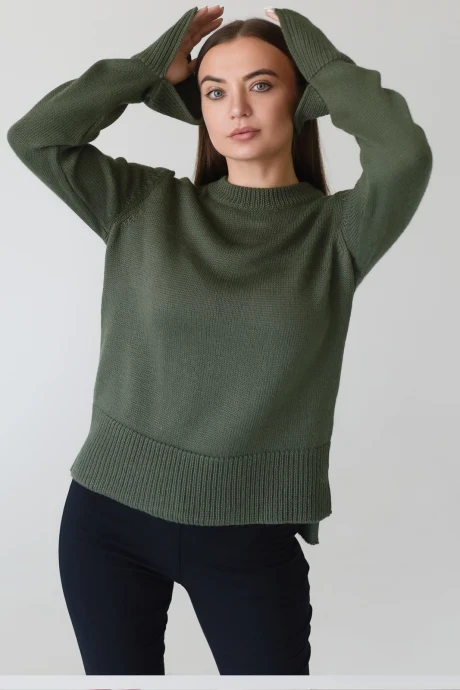 Джемпер (кофта) Romgil ТЗ748Ш оливковый #1