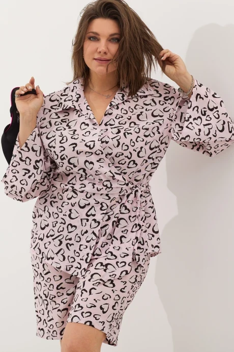 Блузка BegiModa 4096 Розовое сердце #1