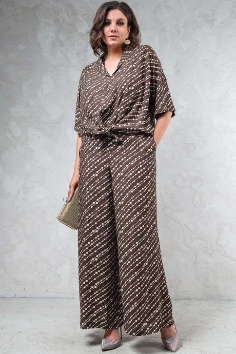 Брючный костюм Avanti 1505-6 коричневый двойка #1