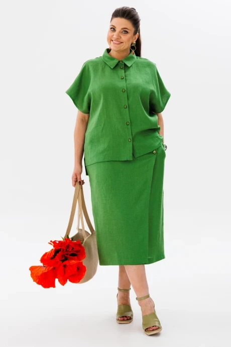 Юбочный костюм Anelli 1475 киви двойка #1