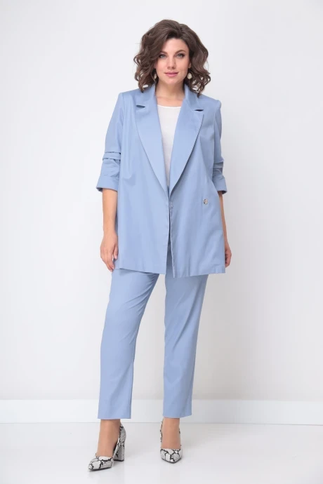 Жакет (пиджак) из хлопка SolomeaLux 853а голубой #1